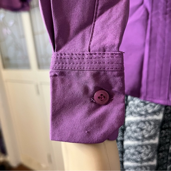 Back to Basic Couture Long Sleeve Purple Button Down Dress Shirt, NWOT - Picture 5 of 12